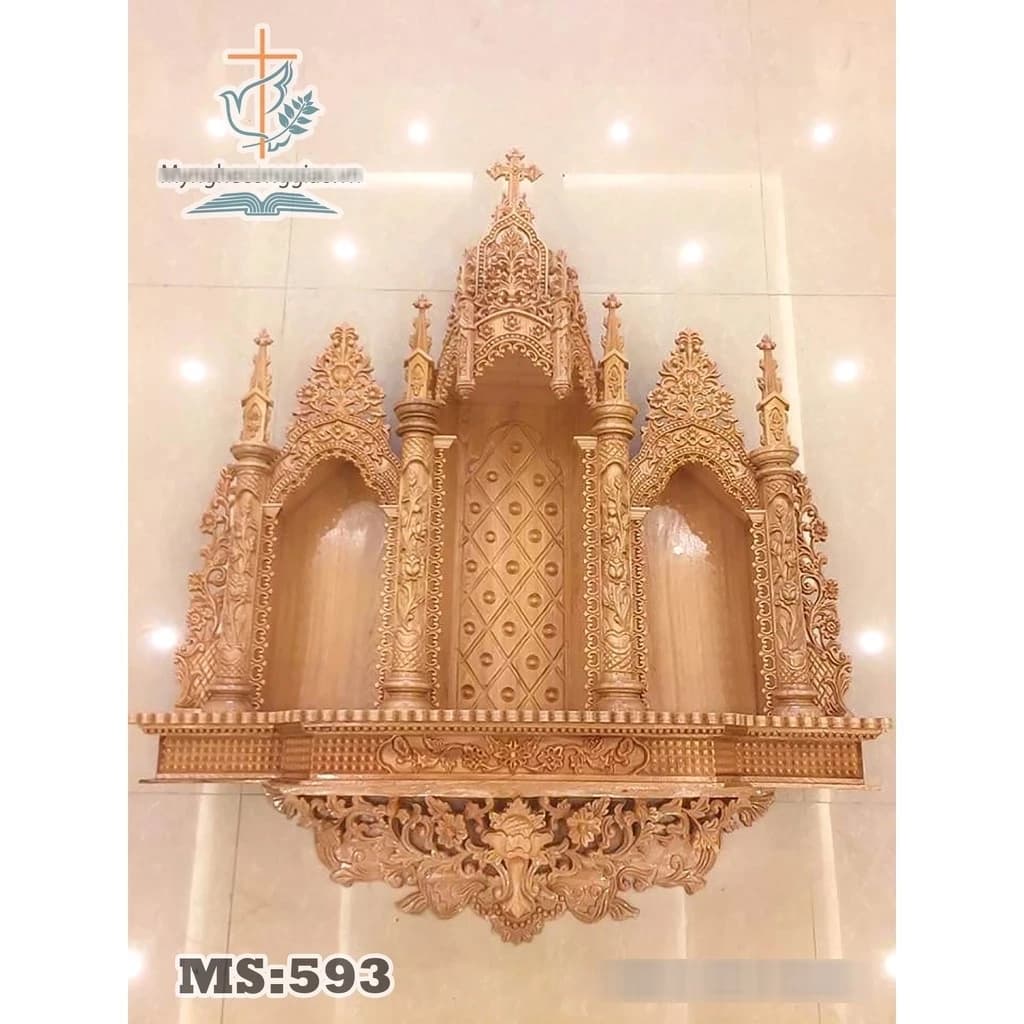 Tòa Gỗ Công Giáo Đẹp, Bàn Thờ Chúa Cao Cấp Bằng Gỗ - 1