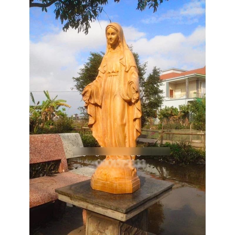 Tượng ban ơn bằng gỗ | Tượng đức mẹ Maria để bàn thờ công giáo | Tượng Chúa cao cấp - 1