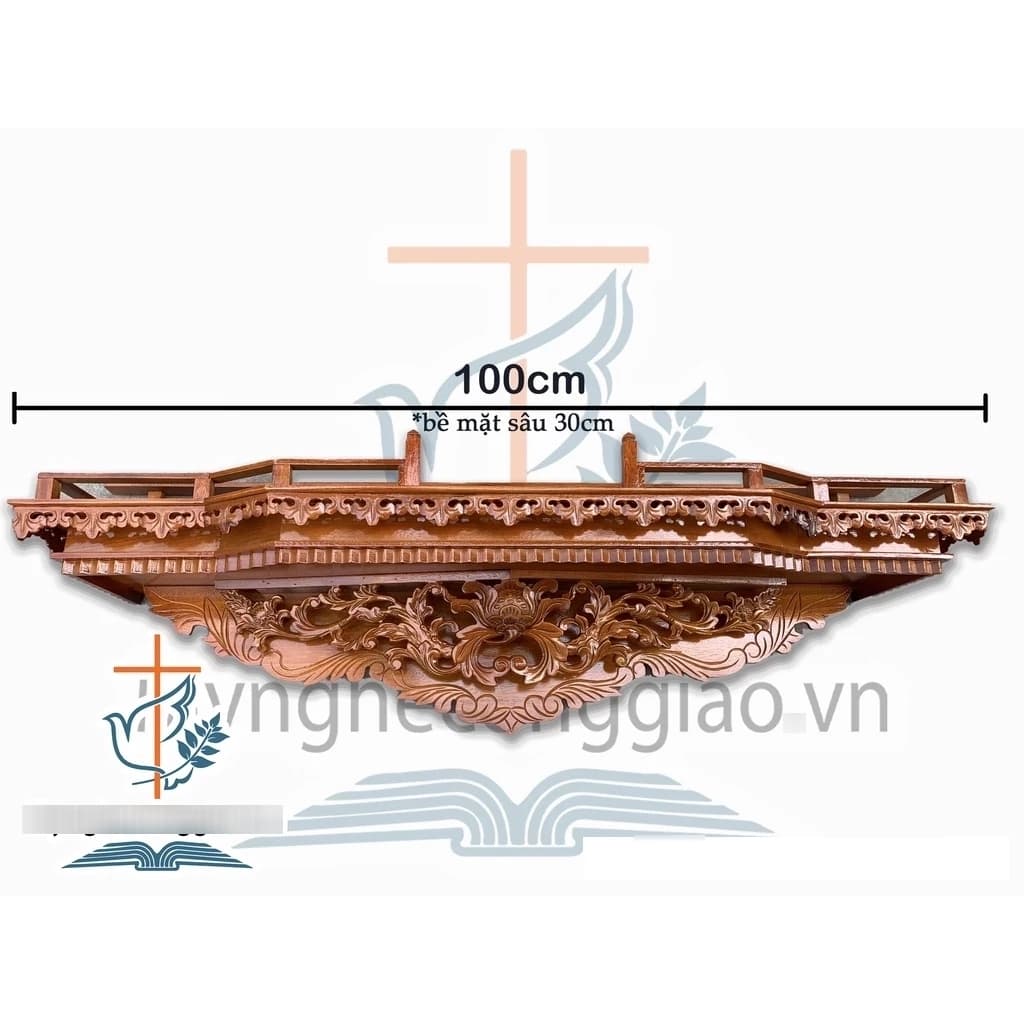 Bàn Thờ Gia Tiên Cao Cấp | Kệ Gỗ Thờ Ông Bà Tổ Tiên Bằng Gỗ Gõ Đỏ - 1