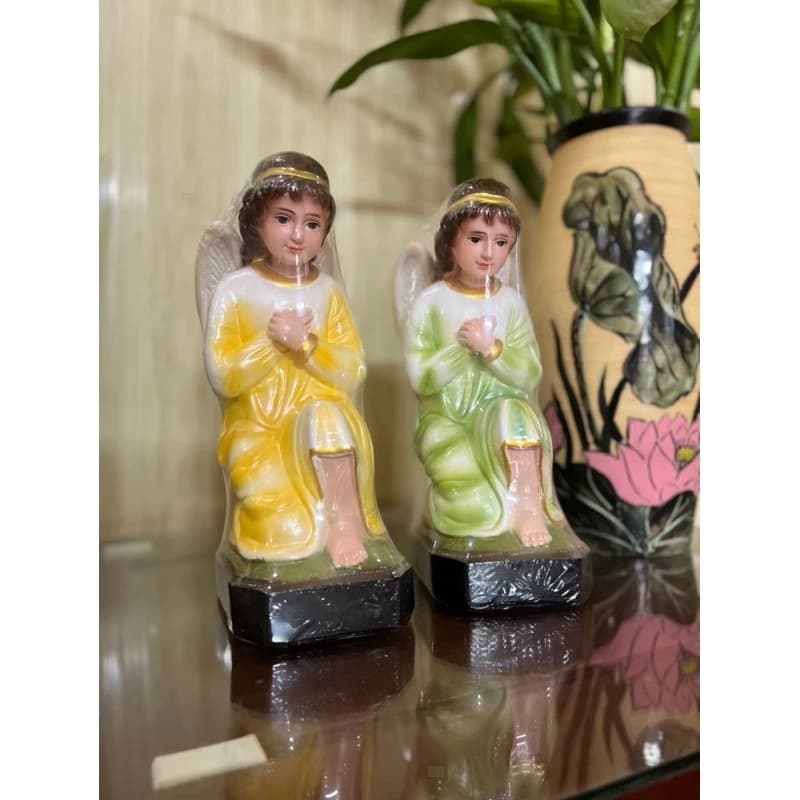 Thiên thần bộ Noel cao 25cm | Tượng thiên thần chầu composit - 1