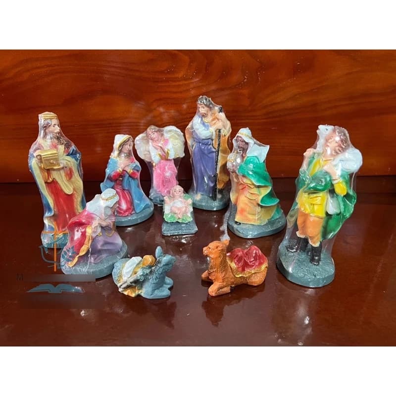 Bộ tượng trang trí giáng sinh cao 15cm gồm 11 tượng ( size từ 3 - 15cm ) - 1