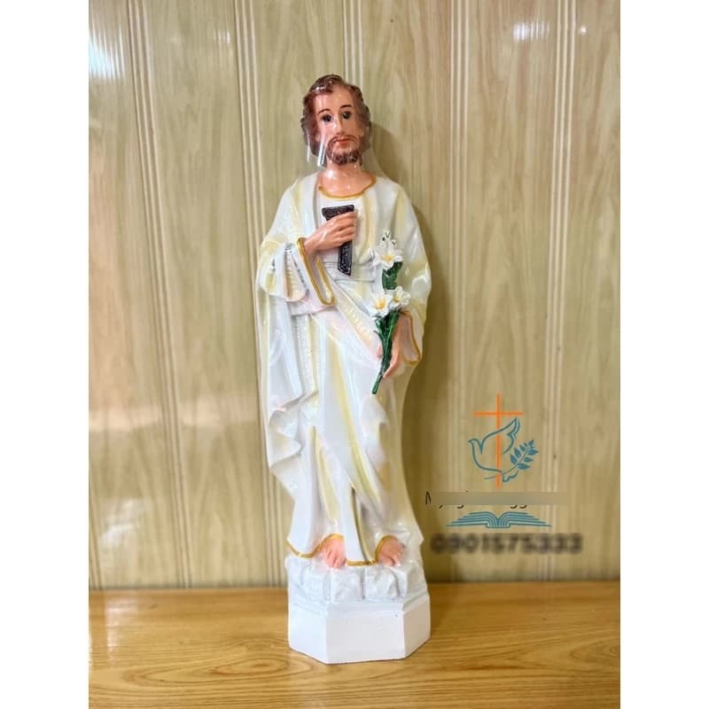 Tượng Thánh giuse công nhân 50cm composit - 1