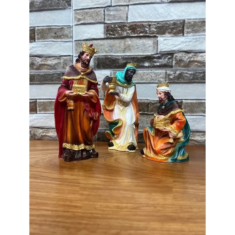 Bộ 3 Vua Phương Đông Trang Trí Giáng Sinh Cao 20cm_Tượng Chúa Giáng Sinh_Noel - 1