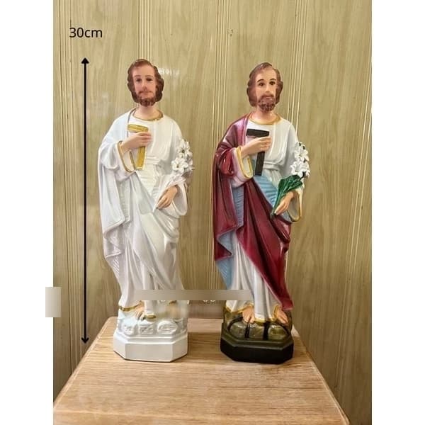 [Composite] tượng Giuse thợ cao 30cm | Ông thánh giuse cầm thước | Tượng công giáo để bàn thờ Chúa - 1