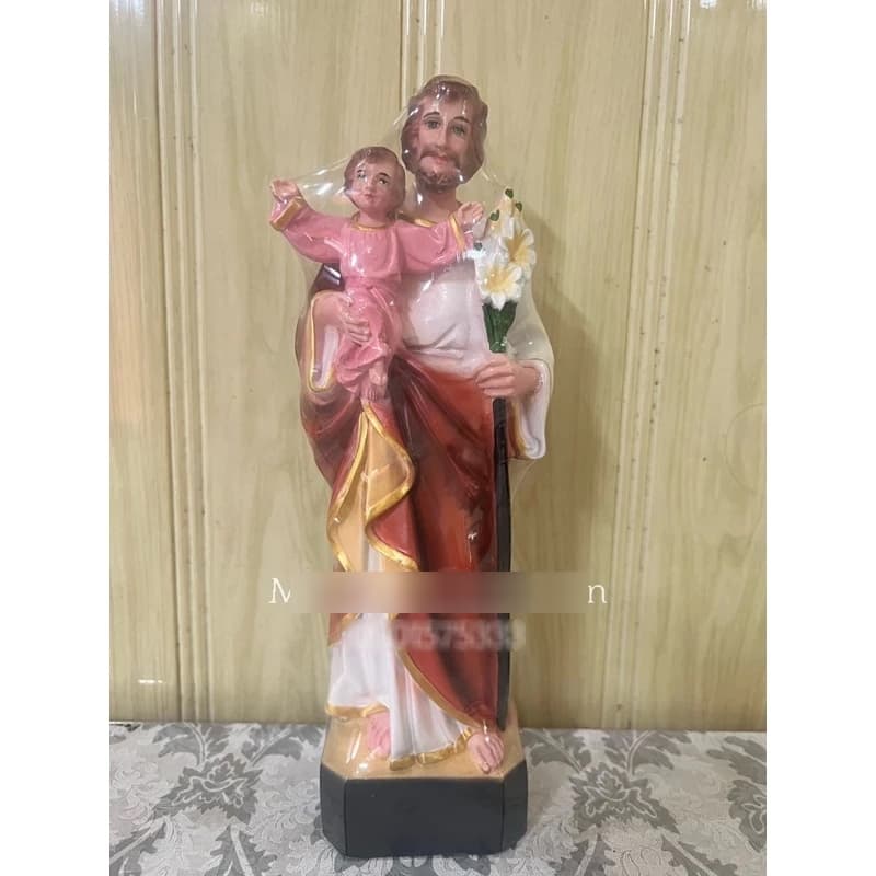 Tượng thánh giuse bế chúa con cao 25cm | Tượng composit Thánh giuse bế chúa 25cm | Giuse - 1