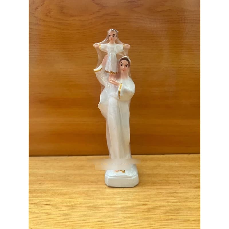 Tượng Đức Mẹ bồng chúa cao 15cm composit | Tượng Đức Mẹ bãi Dâu mini - 1