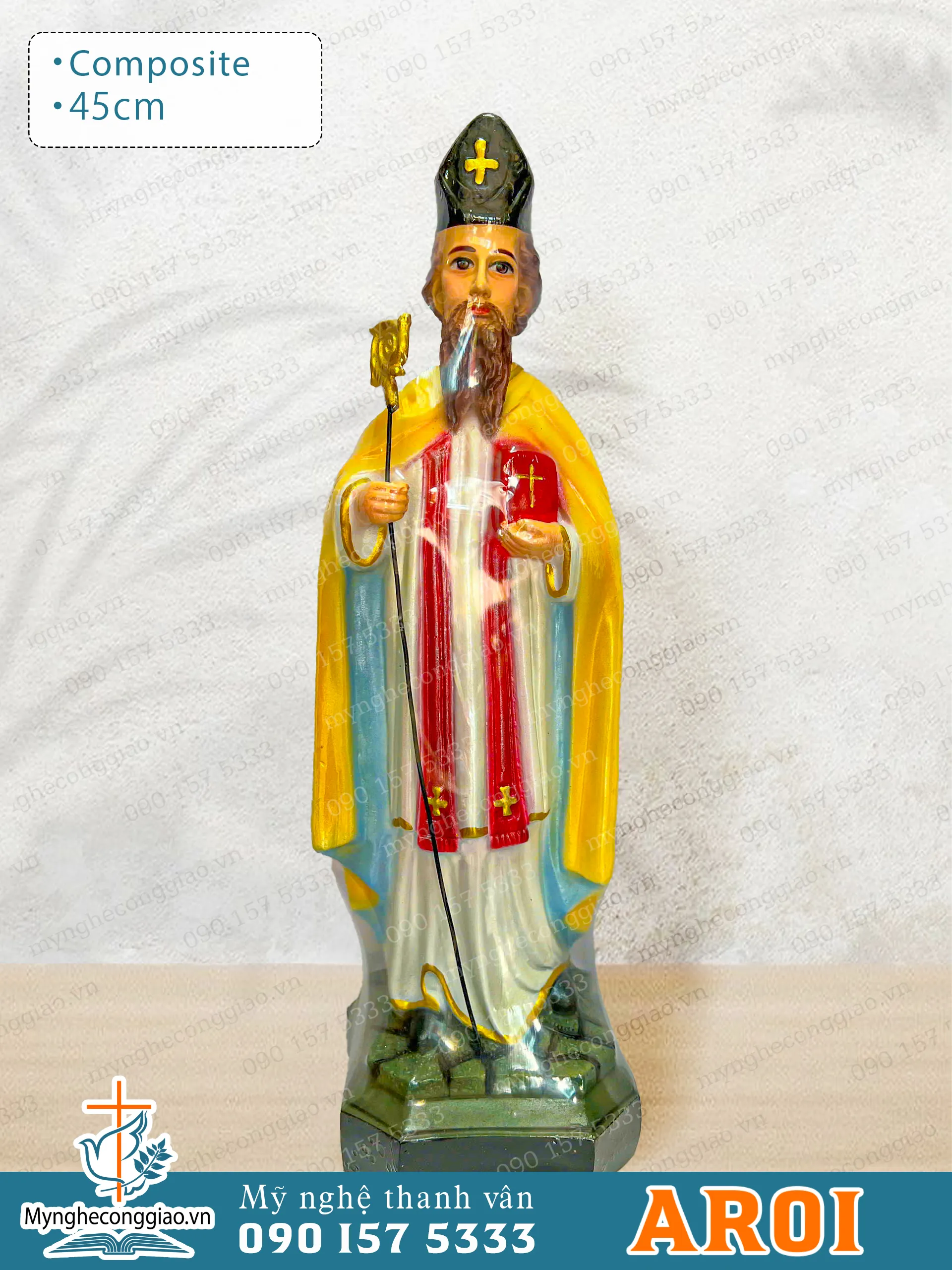 Tượng An Rê bằng composite cao 45cm - 1