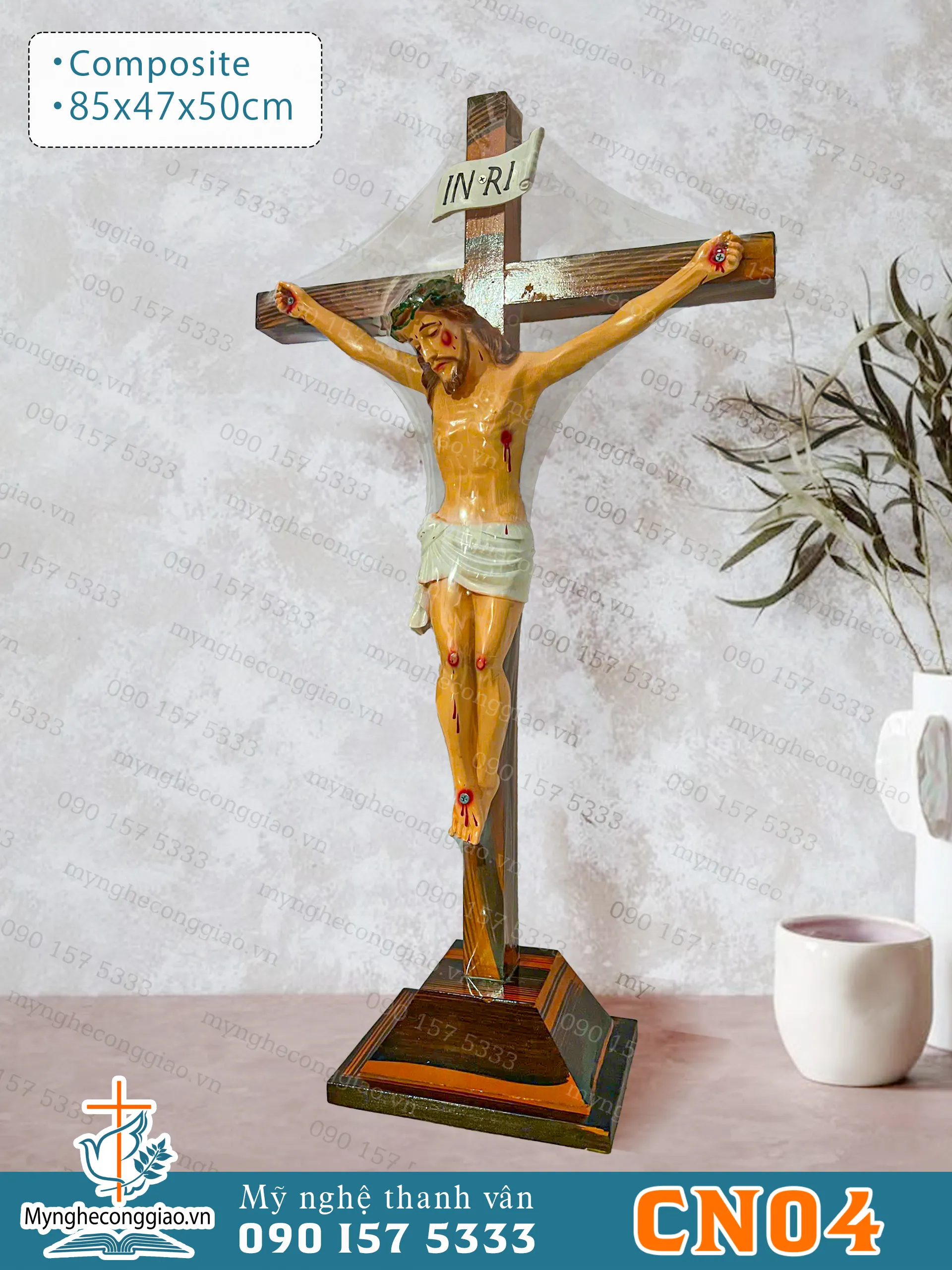 Tượng Chịu nạn bằng composite cao 30cm - 1