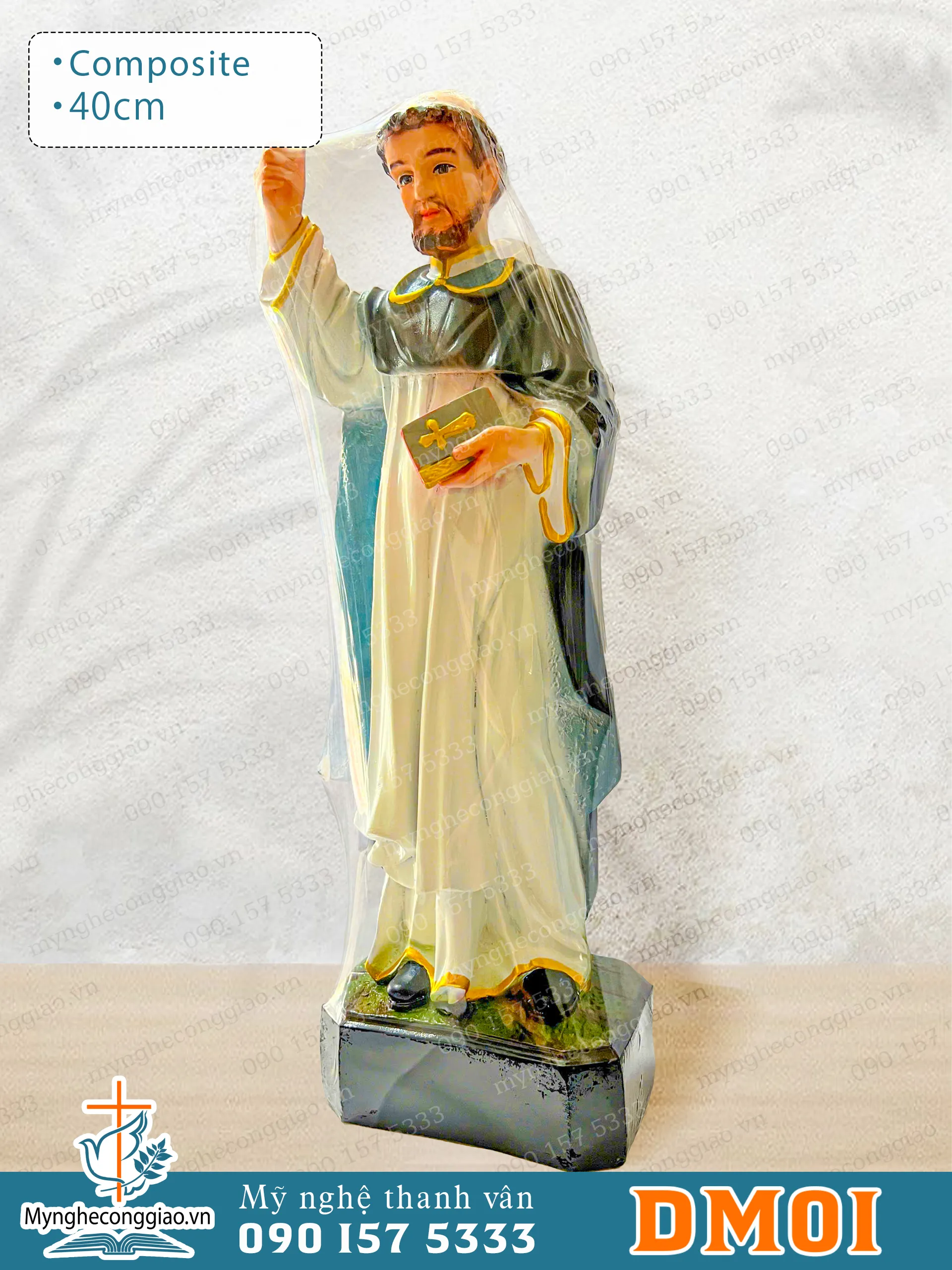 Tượng Đa minh bằng composite cao 40cm - 1