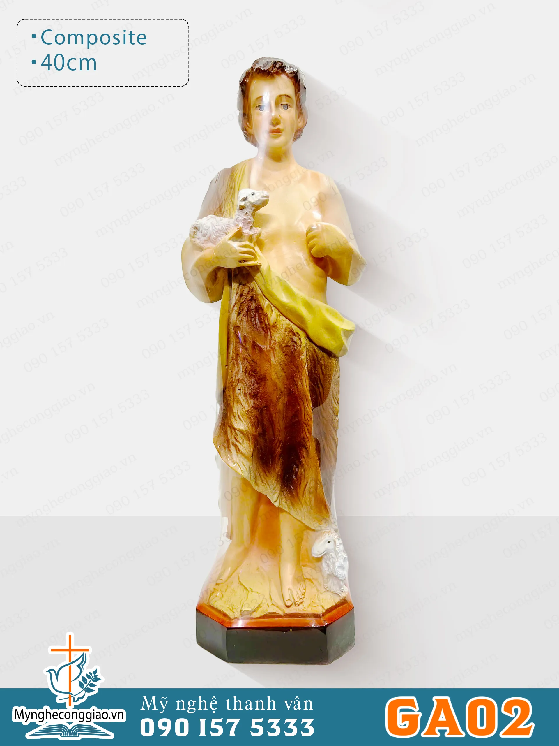 Tượng Gio An bằng composite cao 50cm - 1